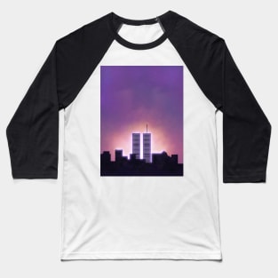 Twin Towers /vaporwave/ Baseball T-Shirt